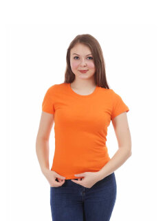 Оранжевая женская футболка