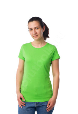 Салатовая женская футболка